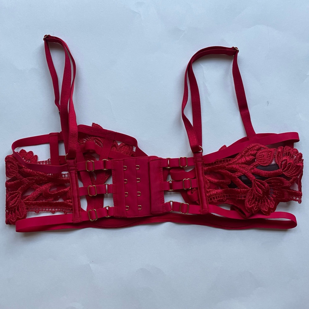 SALE NWT Victoria’s Secret Bra Unlined Deep Red Size 34C - Picture 3 of 5